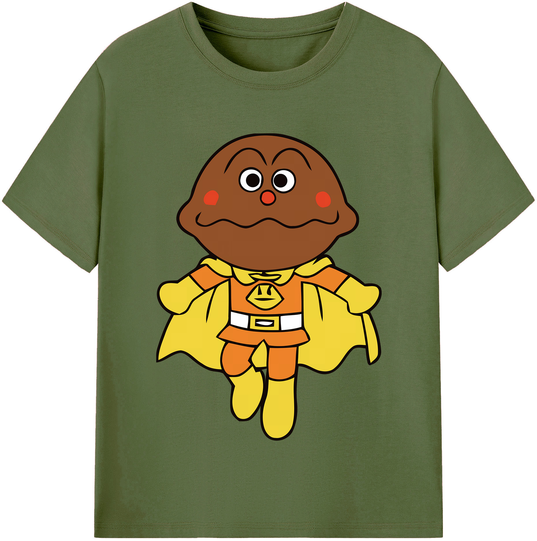 （画像用） アンパンマン Anpanman 綿100％半袖Tシャツ（フロントプリント）